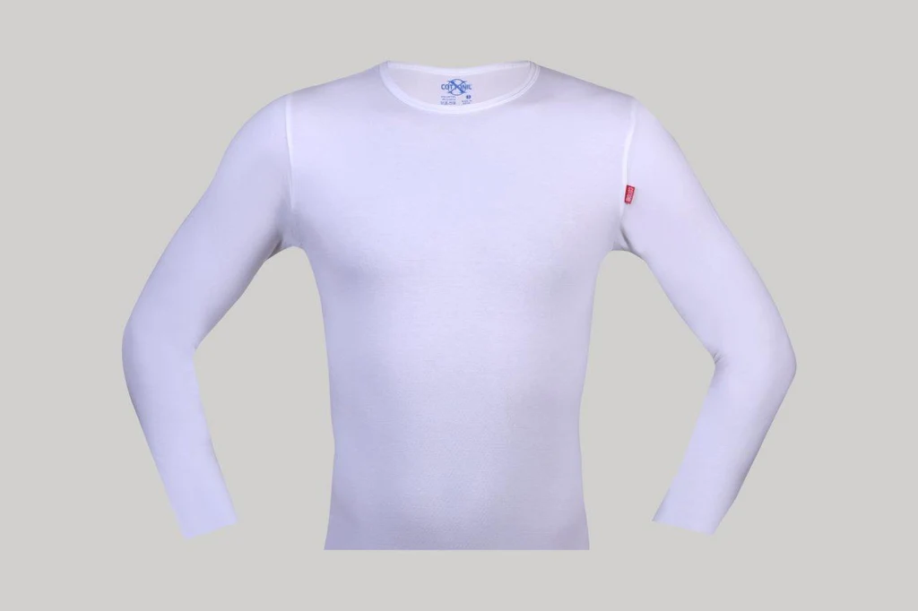 Cottonil Long Sleeve Cotton Stretch Undershirt